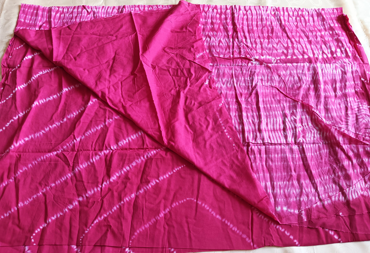 Pure Cotton Mulmul Saree - Pink Colour